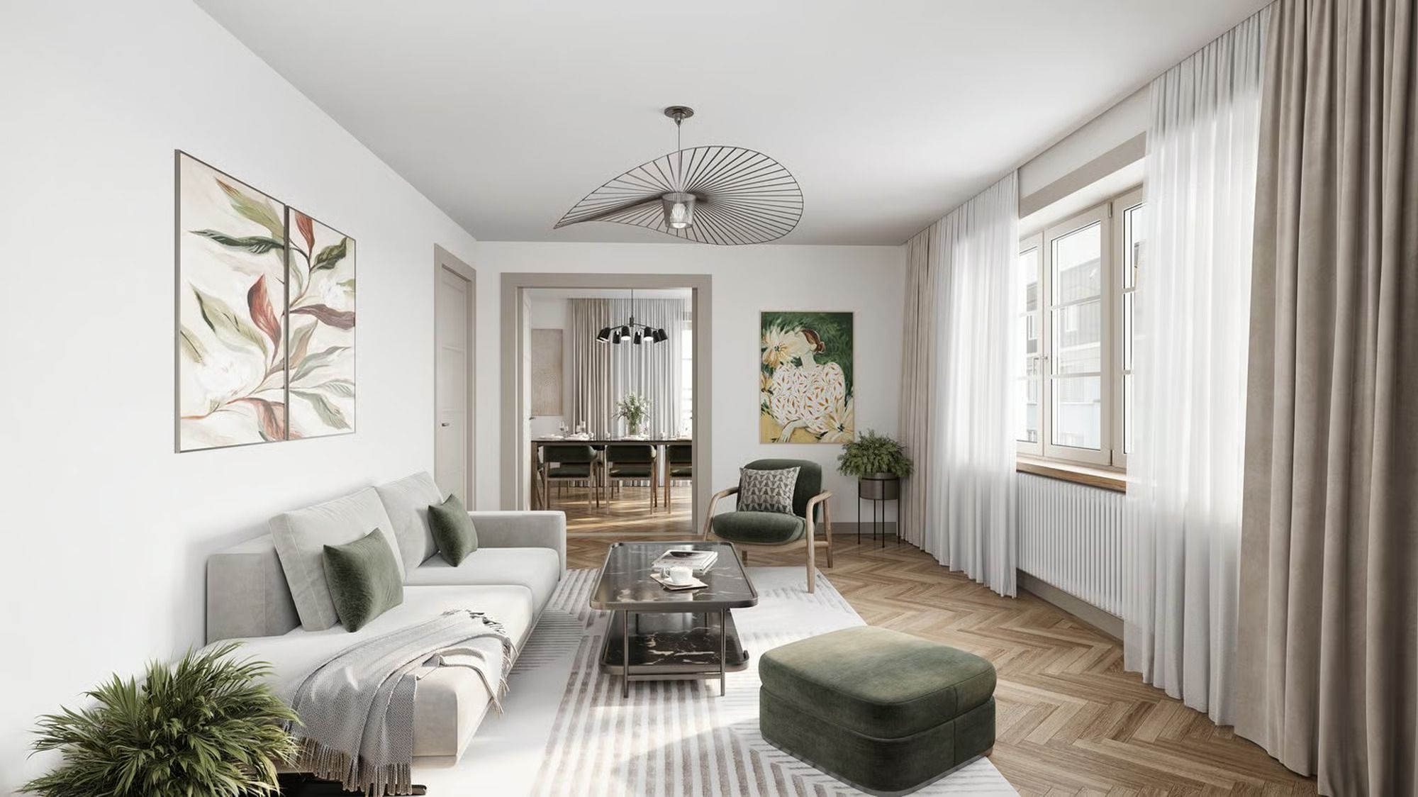 Exclusive First-Time Rental in Zurich Wollishofen
